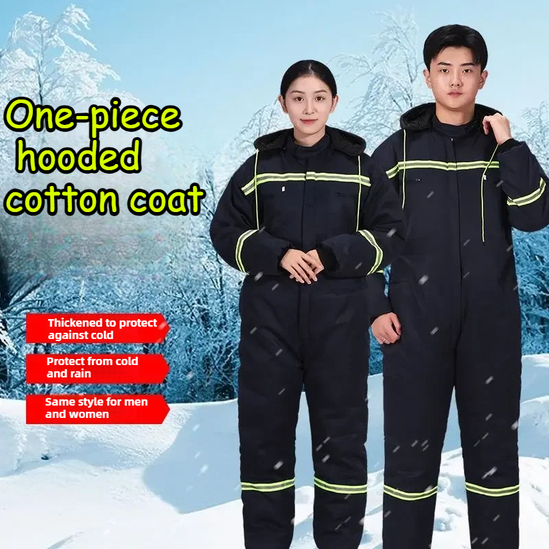 Motorcycle Gear For Winter - Winter Motorcycle Riding Cotton Jumpsuit Outdoor