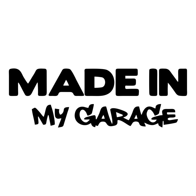 1pc MADE IN MY GARAGE Funny Ca - Motorcycle Gear White recension och pris