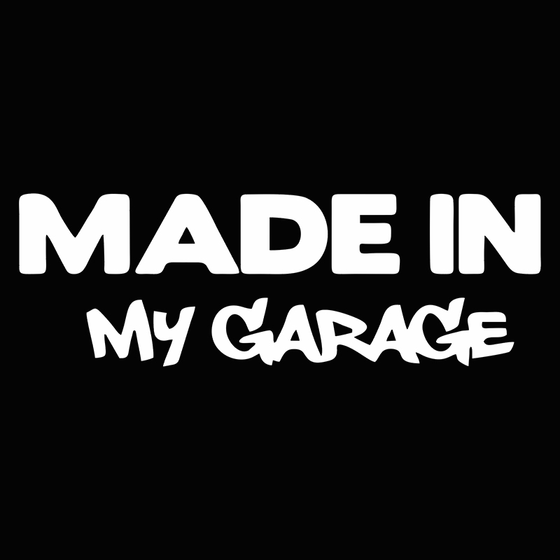 1pc MADE IN MY GARAGE Funny Ca - Motorcycle Gear White recension och pris