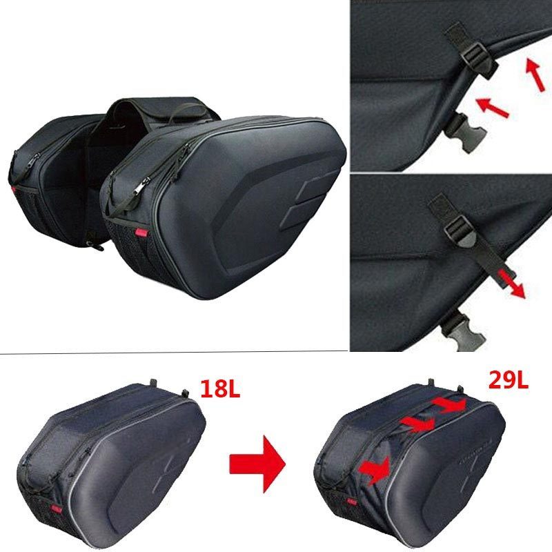 Black 36-58L Motorcycle Saddle - Motorcycle Gear Warehouse recension och pris