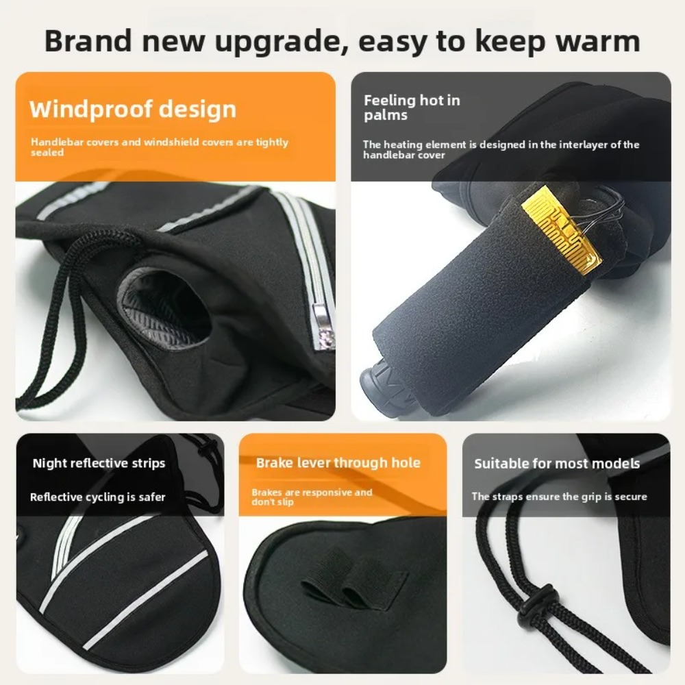 Motorcycle Handlebar Covers Wi - Motorcycle Gear For Winter recension och pris