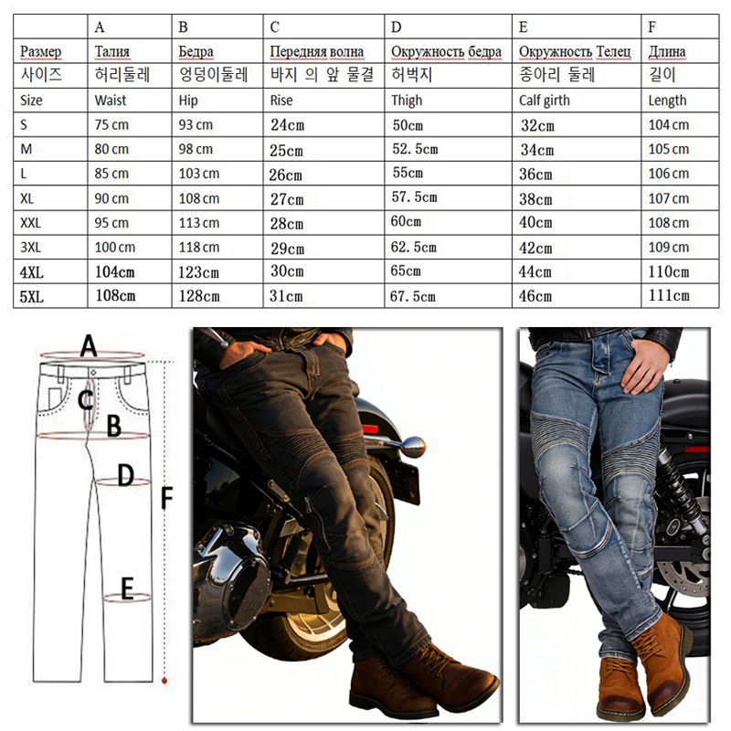 Mens Motorcycle Kevlar Jeans S - Motorcycle Gear For Summer recension och pris